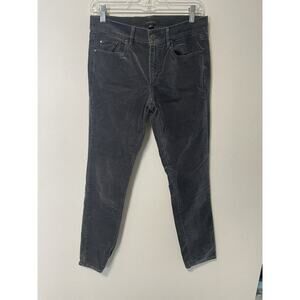 Ann Taylor Gray Velvet Pants Size 6 The Skinny Modern